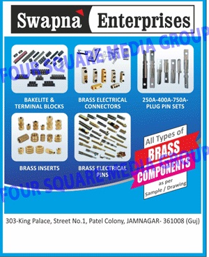 Bakelite Blocks, Terminal Blocks, Brass Electrical Connectors, Plug Pin Sets, Brass Inserts, Brass Electrical Pins, Brass Components